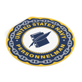 Navy Personnelman (PN) Round Vinyl Stickers