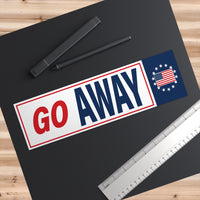 Navy Go Away Bumper Stickers freeshipping - Ham's Designs