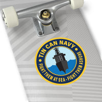 Tin Can Navy - FTAS - FTA Round Vinyl Stickers