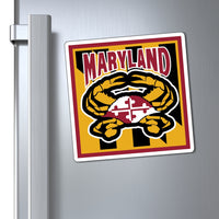 Maryland Flag Crab Magnet 