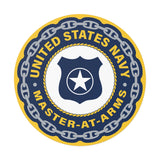 Navy Master-at-Arms (MA) Round Vinyl Stickers