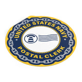 Navy Postal Clerk (PC) Round Vinyl Stickers