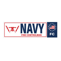Navy Fire controlman (FC) Bumper Sticker
