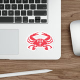 Pick It Crab Diecut Sticker