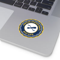 Navy Molder (ML) Round Vinyl Stickers