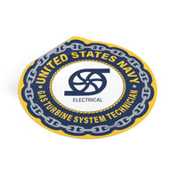 Navy Gas Turbine System Technician Electrical (GSE) Round Vinyl Stickers