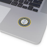 Navy Electrician's Mate (EM) Round Vinyl Stickers