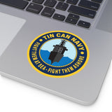 Tin Can Navy - FTAS - FTA Round Vinyl Stickers