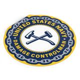 Navy Damage Controlman (DC) Round Vinyl Stickers