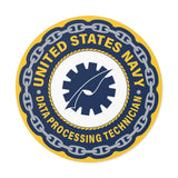 Navy Data Processing Technician (DP) Round Vinyl Stickers