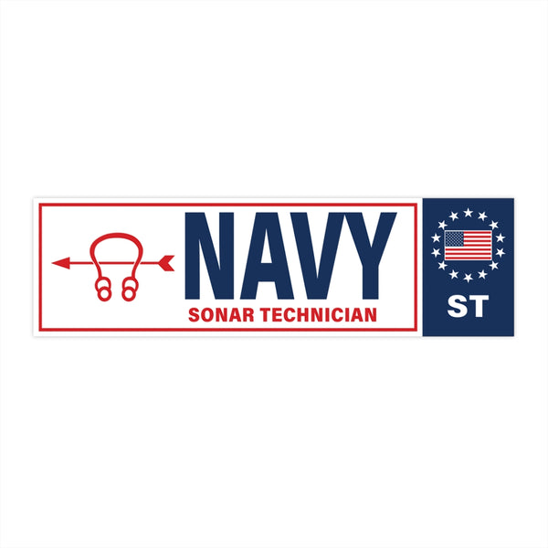 Navy Sonar Technician (ST) Bumper Sticker