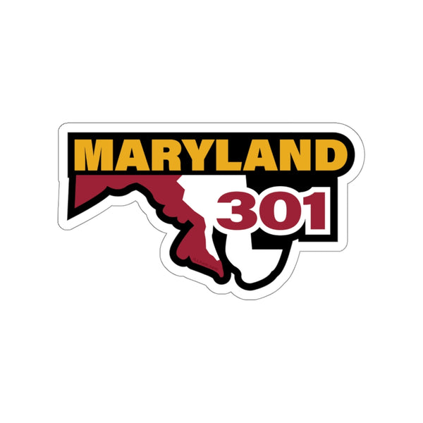 Maryland Area Code (301) Die-Cut Stickers