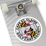 Cape St. Claire Goft Cart Society ALT Round Vinyl Stickers