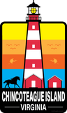 Chincoteague Island Virginia - Kiss Cut Vinyl Sticker