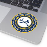 Navy Damage Controlman (DC) Round Vinyl Stickers