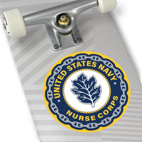 Navy Nurse Corps Round Vinyl Stickers