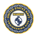 Navy Engineering Aide (EA) Round Vinyl Stickers
