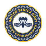 Navy Aircrew Survival Equipmentman (PR) Round Vinyl Stickers