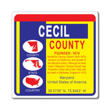 Cecil County Maryland OB Magnet 