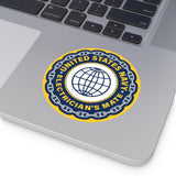 Navy Electrician's Mate (EM) Round Vinyl Stickers