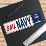 Sail Navy Bumper Stickers