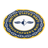 Navy Aerographer's Mate (AG) Round Vinyl Stickers