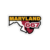Maryland Area Code (667) Die-Cut Stickers
