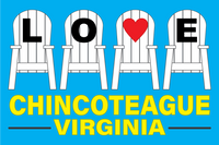 Chincoteague Virginia Love Chairs Stickers