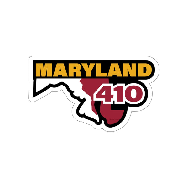 Maryland Area Code (410) Die-Cut Stickers