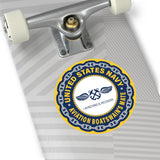 Navy Aviation Boatswain's Mate (ABE) Round Vinyl Stickers