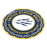 Navy Information Systems Technician (IT) Round Vinyl Stickers