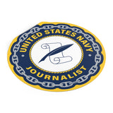 Navy Journalist (JO) Round Vinyl Stickers