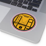 Chesapeake Bay Bridge Round Vinyl Stickers