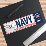 Navy Mass Communication Specialist (MC) Bumper Sticker