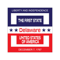 Delaware RWB Sticker 