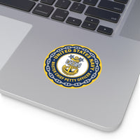 Navy Master Chief Petty Officer (MCPO) Round Vinyl Stickers