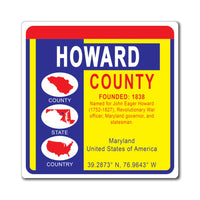 Howard County Maryland OB Magnet 