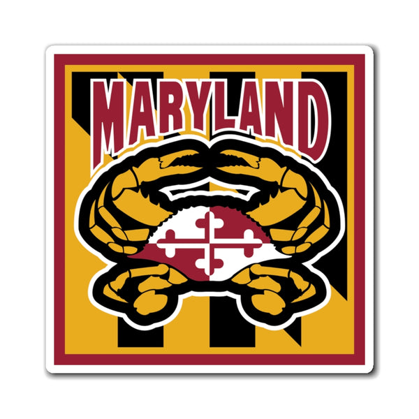 Maryland Flag Crab Magnet 
