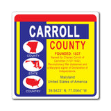 Carroll County Maryland OB Magnet 